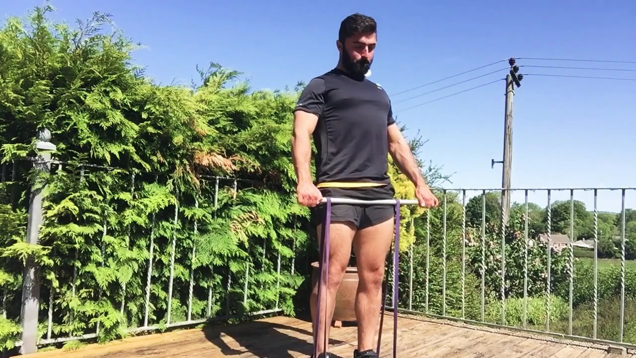 Snatch Grip Banded Broom Handle Deadlift YouTube