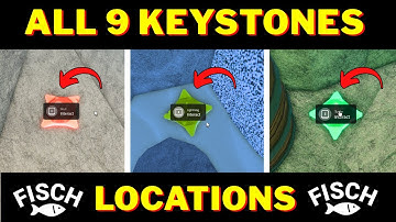 How To Get All 9 Keystones Locations for Luminescent Cavern in Fisch | Roblox
