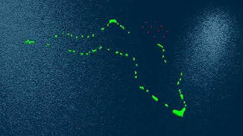 Animated video of Minuteman III Re-Entry Vehicles at Kwajelin Atoll