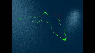 Animated video of Minuteman III Re-Entry Vehicles at Kwajelin Atoll