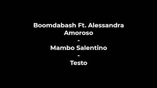 Boomdabash Ft. Alessandro Amoroso - Mambo Salentino - Testo