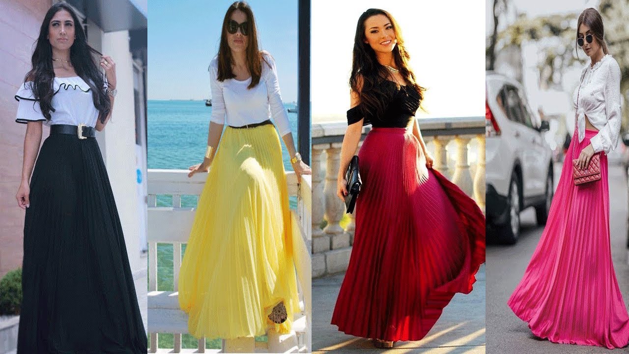 Latest Beautiful Long Skirt And Top Dresses/Casual Crop Top With Long ...