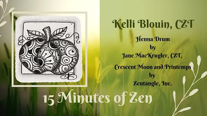 15 Minutes of Zen! Zentangle drawing!