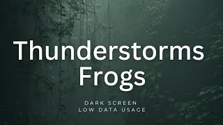 💤😴Drift into Deep Sleep🛌 with Heavy Thunderstorms | Frogs 🐸 ⚡️⛈️ Mediate | Study #asmr #rain #frogs