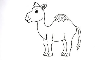 ऊंट बनाने का सबसे आसान तरीका | How to draw camel step by step | camel easy drawing for beginners