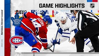 Maple Leafs @ Canadiens 1/21 | NHL Highlights 2023