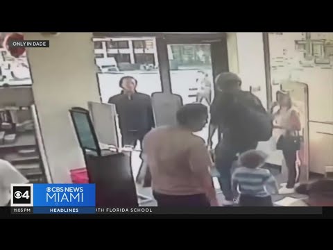 WATCH IT: Brave dad fights off man accused of attempting to kidnap child from Miami Beach store