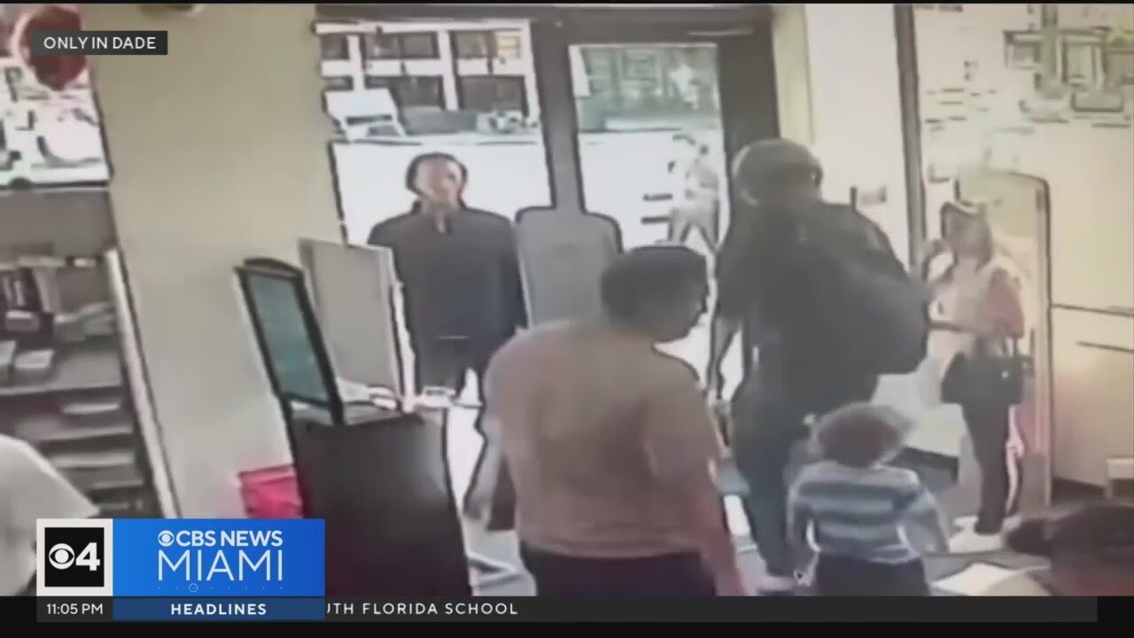 WATCH IT: Brave dad fights off man accused of attempting to kidnap child from Miami Beach store