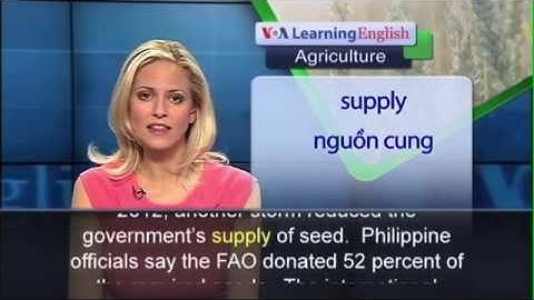 Phát âm chuẩn cùng VOA - Anh ngữ đặc biệt: Philippines Rice Farming (VOA-Ag Rep)