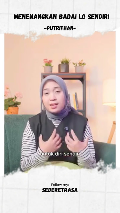 menenangkan badai lo sendiri #putrithan #katakata #quotes #inspirasi #badai