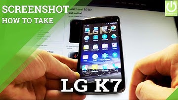 How to Take Screenshot on LG K7 - Save Screen in LG