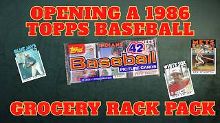 Opening a 1986 Topps Baseball Grocery Pack