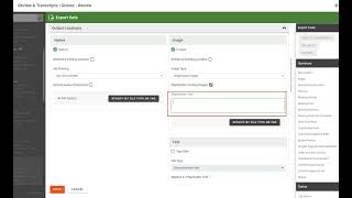 IPRO | Open Discovery - Export Set Options