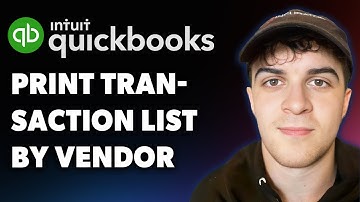 How to Print Quickbooks Transaction List by Vendor (Full 2025 Guide)