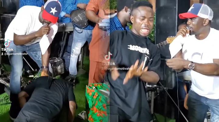 HUMILITY: SEE HOW BOYE BEST LAY DOWN FLAT TO GREET PASUMA ON STAGE AS THEY RECCIPROCATE DANCE STEPS