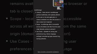 local Storage vs session Storage #programming #javascript #coding #webdevelopment
