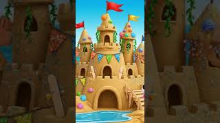 Sand Castle #learningpoem #cartoon #kids #funny #shorts #sandcastles #beach #summer #dog #kidsdance