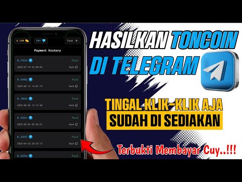 Review Bot Telegram Penghasil TON (Toncoin) Yang Terbukti Membayar - Cara Dapat Crypto Di Telegram