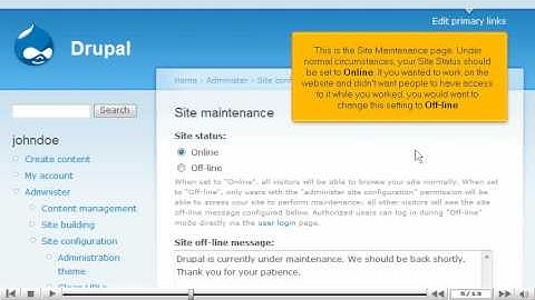 How to turn your website on/off during maintenance in Drupal | Tutorial