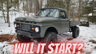 Cummins Cold Start! 1963 Ford F250 Fummins cold start in 7 degrees, Will It Start? by RanWhenParked 684 views 2 years ago 5 minutes, 18 seconds