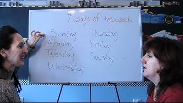 Lesson 41 - Days of the Week - Learn English with Jennifer