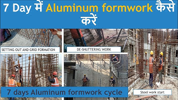7 Day cycle mivan formwork || Aluminium Formwork cycle Complete in 7 day./Construction / civil