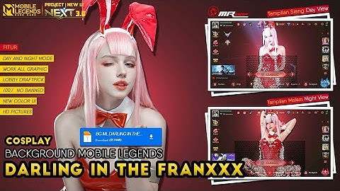 Background ML Cosplay Anime Darling in the Franxxx Zero Two New UI