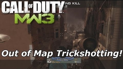 MW3 Out of Map Trickshotting!(2 Shots!)