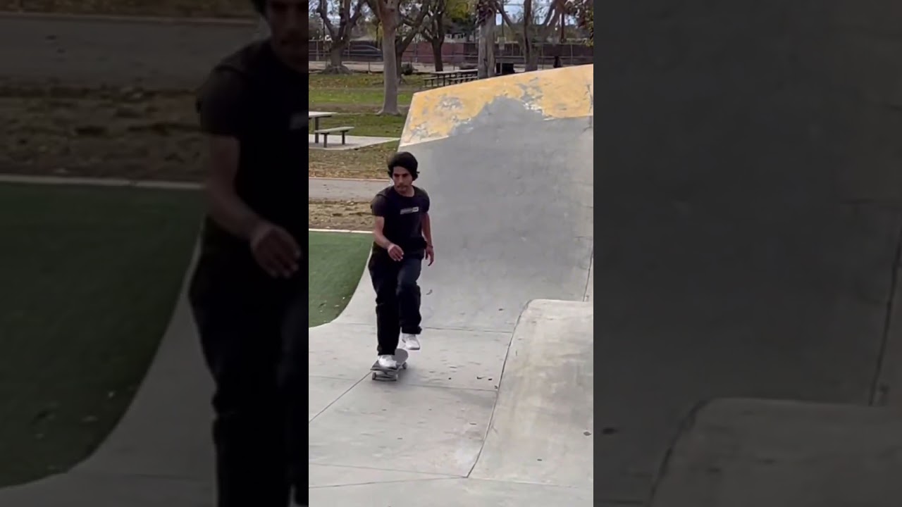 This kickflip was rocketed and tapped the rail
