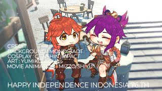 Happy Kemerdekaan RI - 76th ! | Animation Genshin  Impact