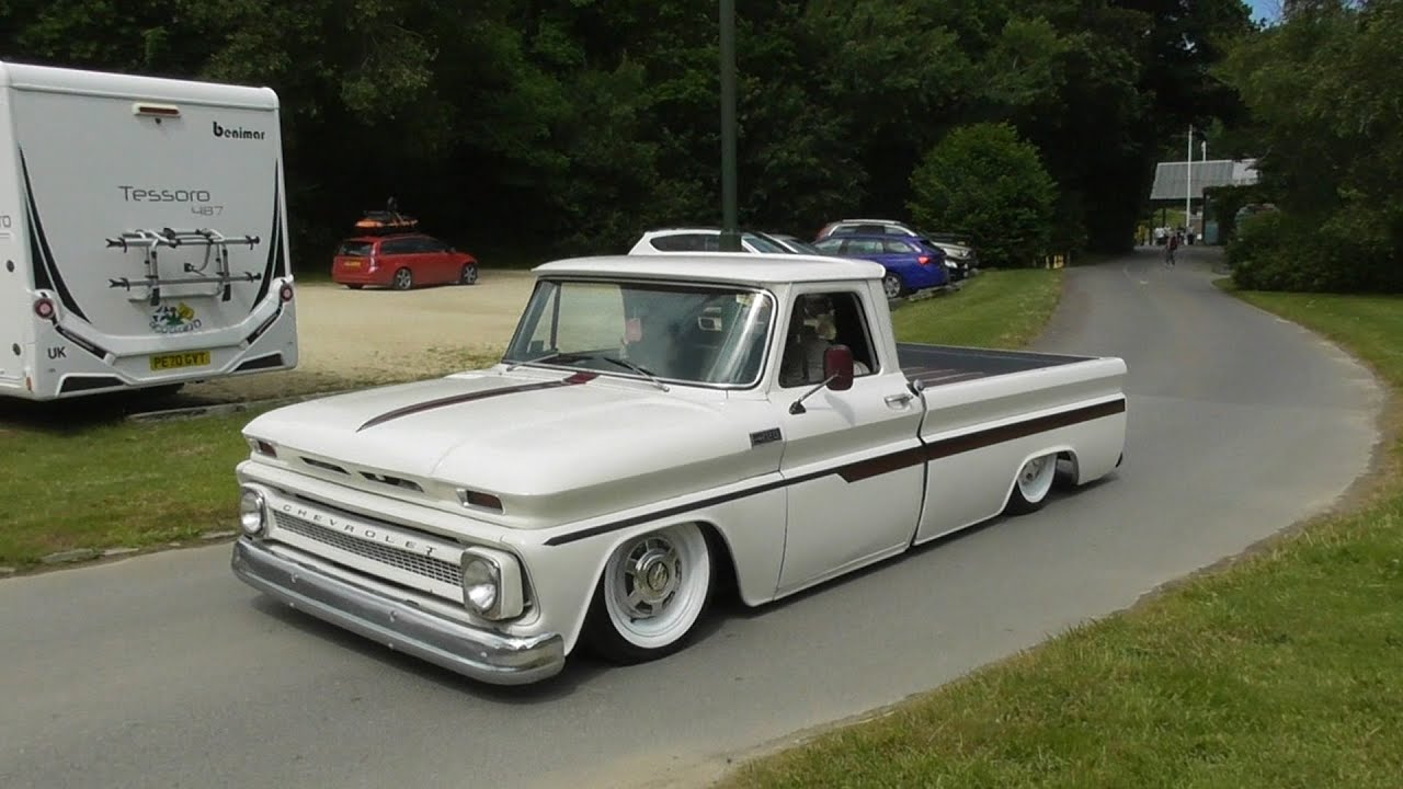 Custom & American Cars Leaving a Car Show, June 2024  pt3