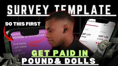 Survey Guide & Working Template Setup (2026) | How to Make Money Online with Surveys