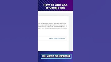 How To Link Google Analytics 4 to Google Ads | #googleanalytics4 #googleads