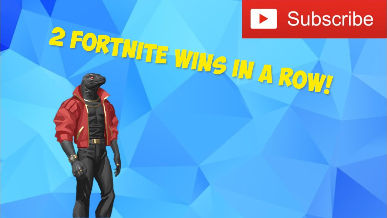 2 Fortnite WINS In A Row!!! - YouTube