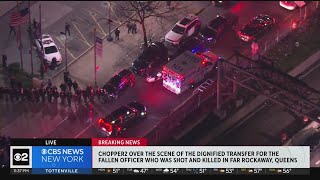Dignified transfer held for fallen NYPD Officer Jonathan Diller