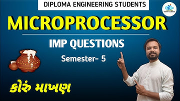 🔥Sem-5 / MICROPROCESSOR / GTU IMP QUESTIONS🔥