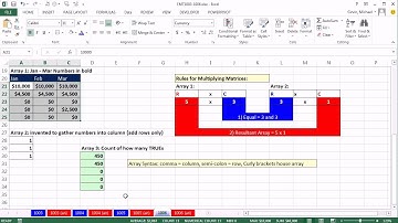 Excel Magic Trick 1006: Insurance Calculation: MMULT Function to add from rows in a 2-Way Array