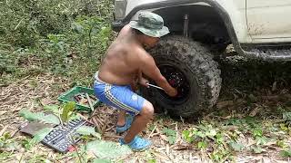 4x4 off road thailand ชมไพรไปหุบกระฮัง เส้นทางที่เหมือนไม่มีอะไรแต่.. ep.2เพลาแตก