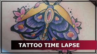 Tattoo Time Lapse - Neo Traditional Moth