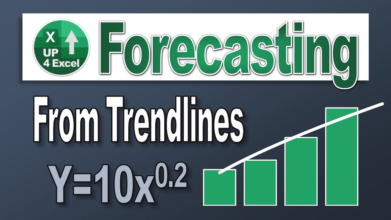 How To Create An Excel Forecast From A Trendline Equation Youtube