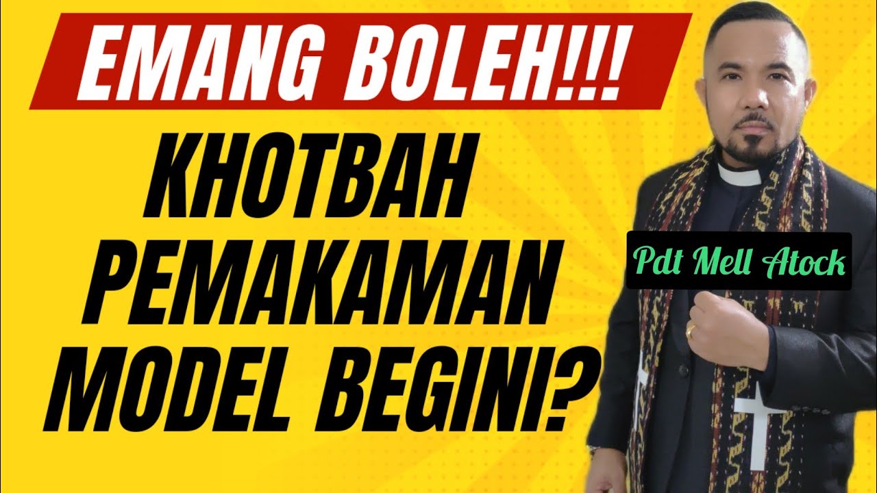 Khotbah Terbaru Pdt Mell Atock di tenda duka bagi orang-orang hidup yang sedang menuju KEM4T1AN!!!