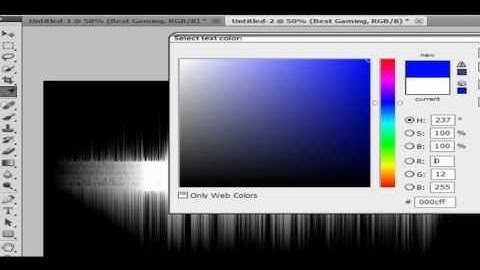 How to make cool text effects in Photoshop CS5