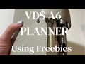 VDS A6 setup and flip through using Peanuts Planner Co inserts 100% Free!