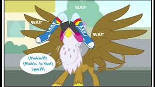 Gryphon eat Rainbow dash (mlp vore comic)
