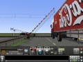 An EBO railroad crossing @ My route built to test railroad crossings in Train Simulator 2013