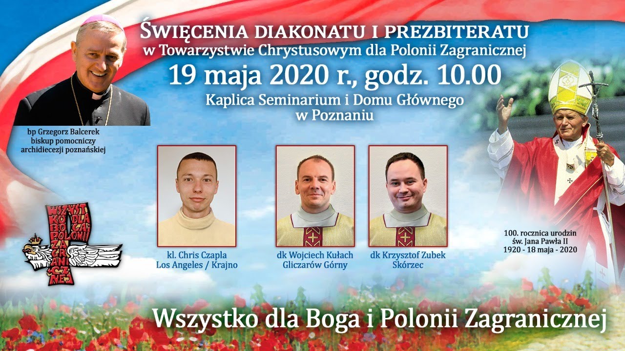 Święcenia diakonatu i prezbiteratu 2020