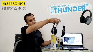 Wireless Headphone I Zebronics Thunder Pro I Bluetooth Wireless Headphones