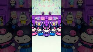 Labubu and Kuromi play with mio mao #funny #magic #kuromi #labubu #shorts #youtube