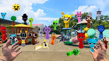Exploring the Theme Park to Discover ALL SPRUNKI – So Much Fun! 😍