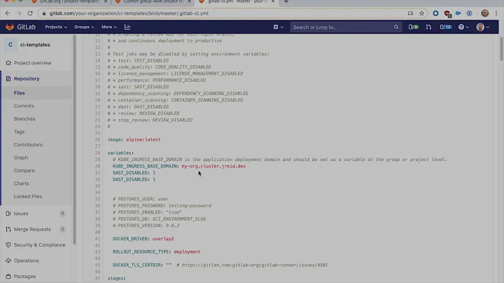 Setting Up GitLab CI: Group level Project Templates and CI Includes